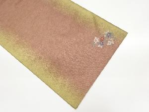 花葉模様織出し名古屋帯